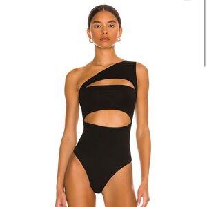 NWT Tori Cutout Bodysuit in Black
